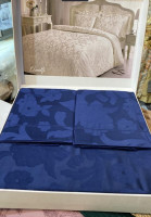 Постельное белье Tivolyo Home Jacquard Amelfi синий евро