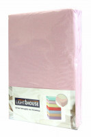 Простынь трикотажная на резинке LightHouse темно-розовая 90х200 + 25 см 