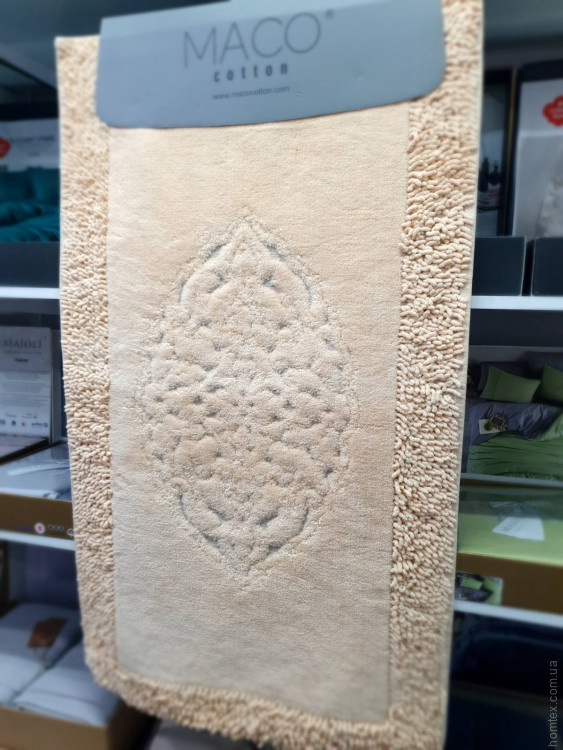 Набір бавовняних килимків для ванної Maco Cotton з 2 шт. 50x60 см + 60x100 см модель 24