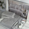 Постельное белье сатин - жаккард Romeo Home Ramses gray евро