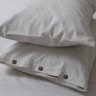 Простынь с наволочками Lotus Home Washed Cotton Light antracite 270x270 см 