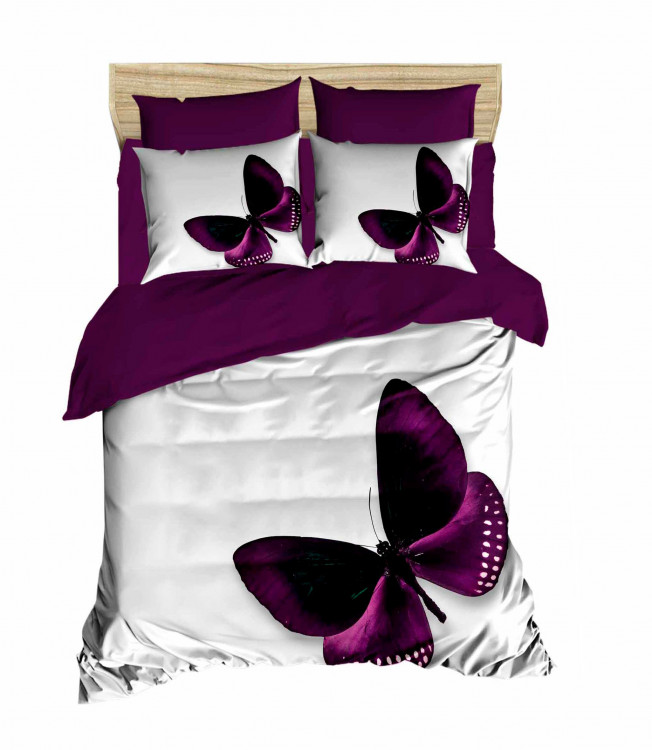 Постельное белье LightHouse ranforce 3D Purple Dream евро 
