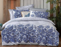 Постельное белье Sarev Elfida mavi фланель евро Постельное белье Sarev Elfida mavi фланель евро