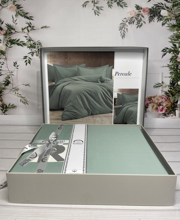 Постельное белье Romeo Home Percale тенсел мятный