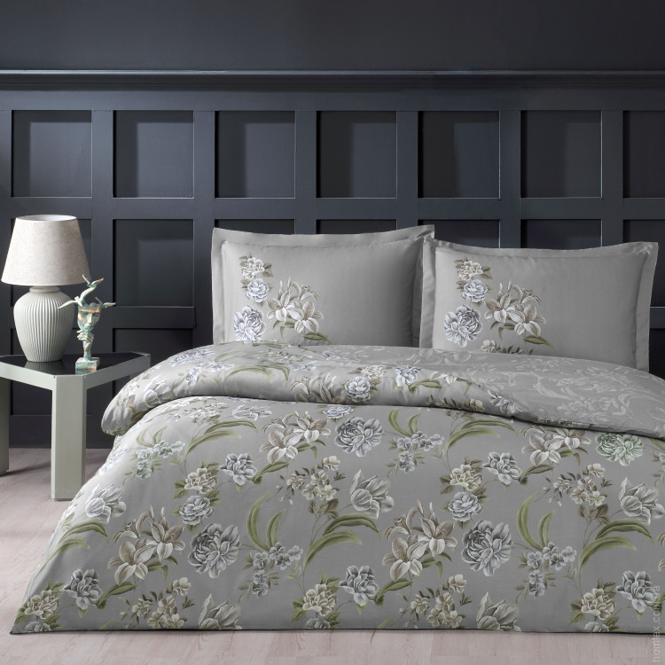 Постельное белье TAC Elodie gri евро Постельное белье TAC Elodie gri евро