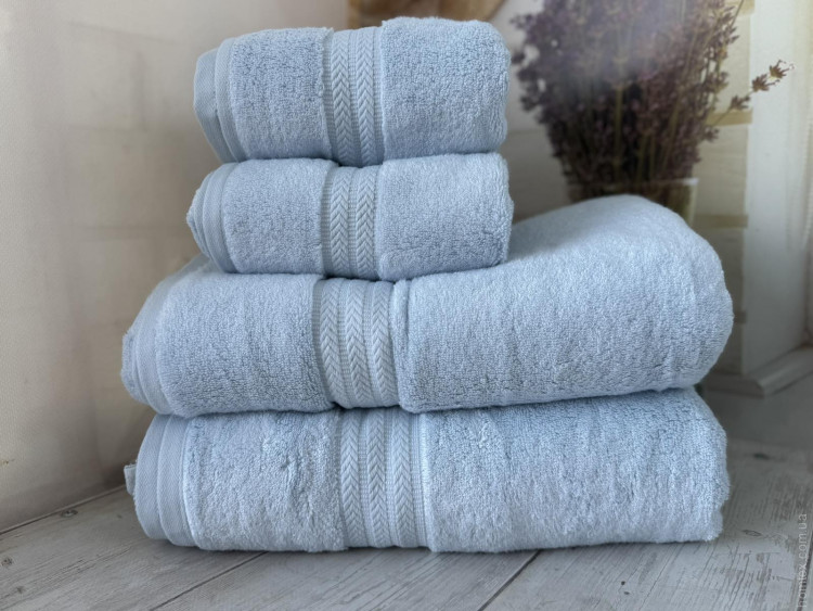 Набір махрових рушників Туреччина 50×80 см із 2-х штук, 77х150 см із 2-х штук, модель 2