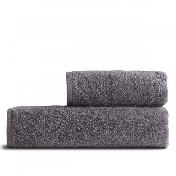 Набор махровых полотенец Pavia Nancy K.Gri из 2шт. - 50x85см, 70x140см