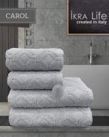 Набор махровых полотенец Ikra Life Carol gri 50x90 см + 70х140 см 