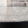 Вязанный плед - покрывало Capital Home 240x260 см с наволочками серо-бежевый