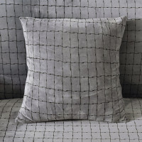 Декоративная наволочка Homytex микрофибра 45x45 см серая Декоративная наволочка Homytex микрофибра 45x45 см серая