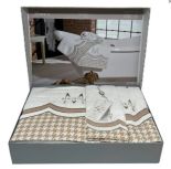Набір рушників Maison D'or LOWES WHITE BEIGE з 3-х шт (30x50 см, 50x100 см, 85x150 см)