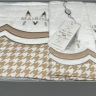 Набір рушників Maison D'or LOWES WHITE BEIGE з 3-х шт (30x50 см, 50x100 см, 85x150 см)