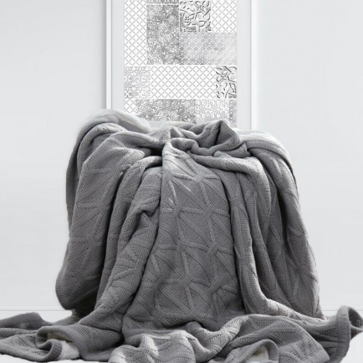 Плед Home Textile Soft grey 150x200 см