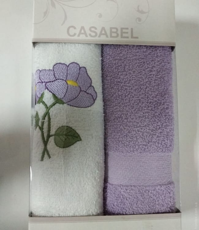  Набор кухонных полотенец Casabel из 2 шт. 40х60 см лиловый