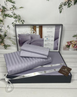 Постельное белье Belizza Line Grey сатин евро Постельное белье Belizza Line Grey сатин евро