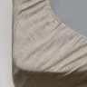 Простынь на резинке Lintex лен с хлопком 60x120x20 см