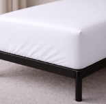 Простынь натяжная U-tek сатин Boston White 150x200+30 см