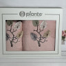 Набір махрових рушників Piante Home із двох штук 50х90+70х140 см з вишивкою модель 17