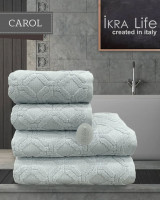 Набор махровых полотенец Ikra Life Carol mint 50x90 см + 70х140 см