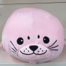Плед Koloco с мягкой игрушкой 110x150 см Морской котик розовый 