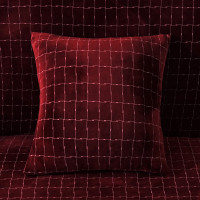 Декоративная наволочка микрофибра Homytex 45x45 см бордовая Декоративная наволочка микрофибра Homytex 45x45 см бордовая