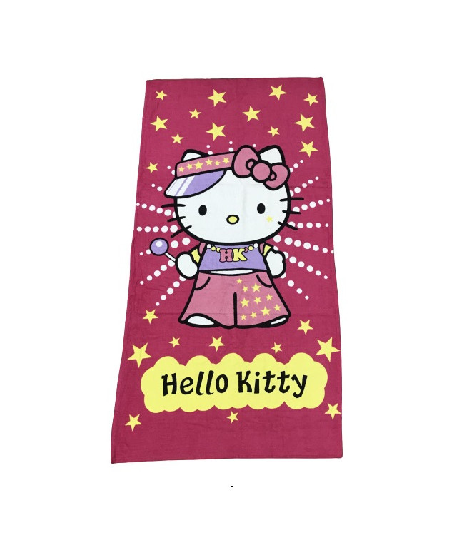 Пляжное полотенце Vende Hello Kitty велюр 75x150 см
