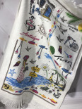 Набор кухонных полотенец с бахрамой By IDO из 12 шт. 40х60 см., модель 10 (махра/велюр)