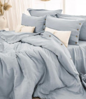 Постільна білизна Saheser Vetro Mavi муслін євро