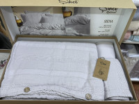 Постельное белье Sikel Siena Gri из муслина полуторное