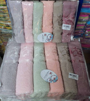 Набор махровых полотенец Cestepe VIP Cotton Vx10 из 6 штук 70х140 см