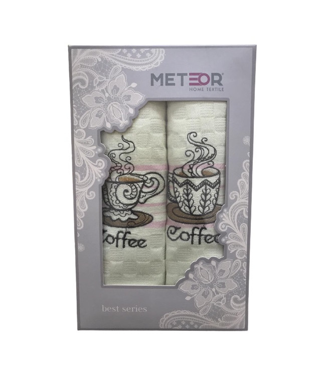 Набор кухонных полотенец Meteor Best Series Coffee V01 40х60 см 2 шт.