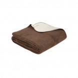 Плед Lotus Home Infinity коричневый 200х220 см