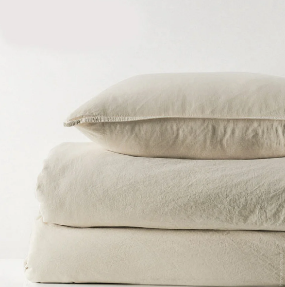 Постельное белье SoundSleep Stonewash бежевое евро