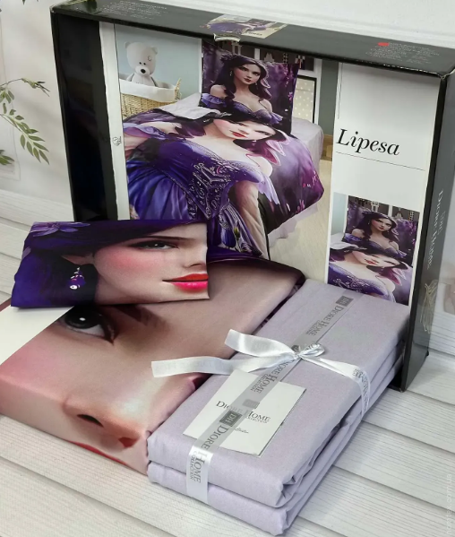 Постільна білизна ранфорс 3Д Diore Lipesa полуторний 