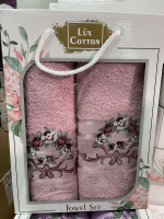 Набор махровых полотенец 50х90+70х140 см Lux Cotton, модель 14