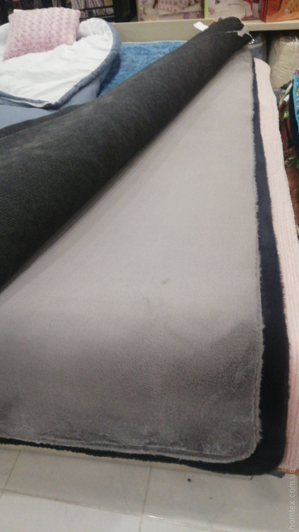 Ковер пушистый однотонный 160х230 см, темно- серый