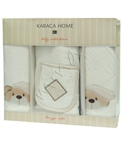 Набор для купания Karaca Home Bear с вышивкой